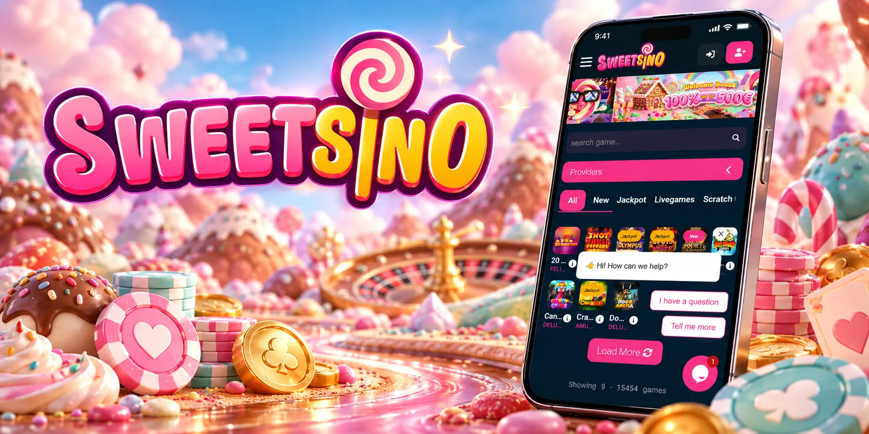 Sweetsino Casino App Screenshot